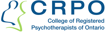 The letters CRPO, and underneath the College of Registered Psychotherapists of Ontario.